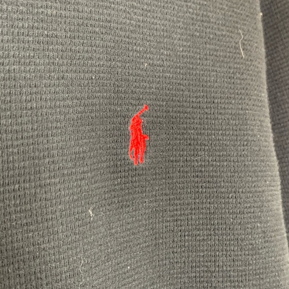 Polo Ralph Lauren Black Thermal Top Size S - Picture 3 of 5